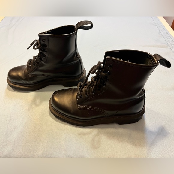 Dr.Martens 1460 MONO SMOOTH LEATHER LACE UP BOOTS size 7 - Picture 6 of 9